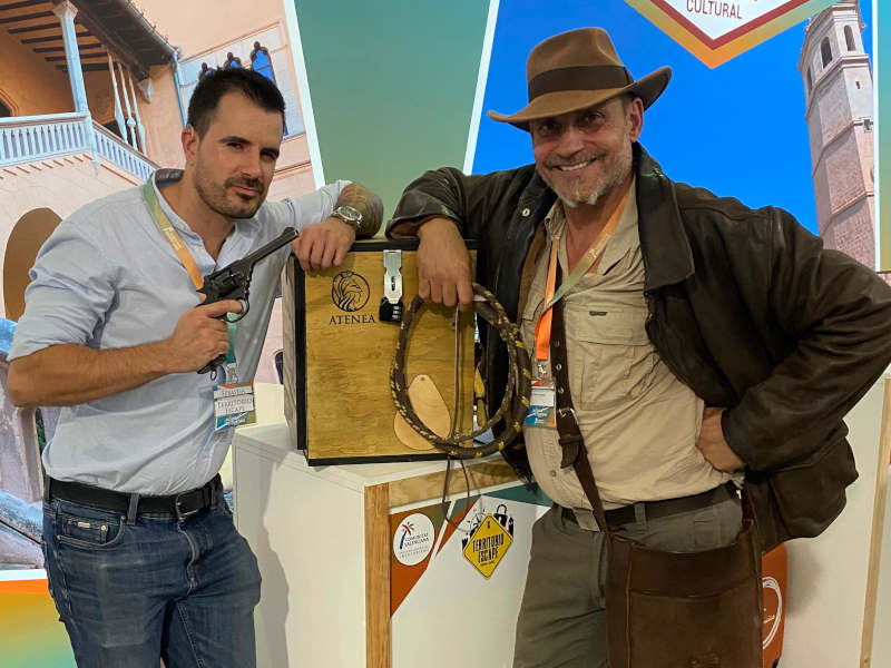 Territorio Escape en la mostra de turisme 2023 con Indiana Tours Valencia